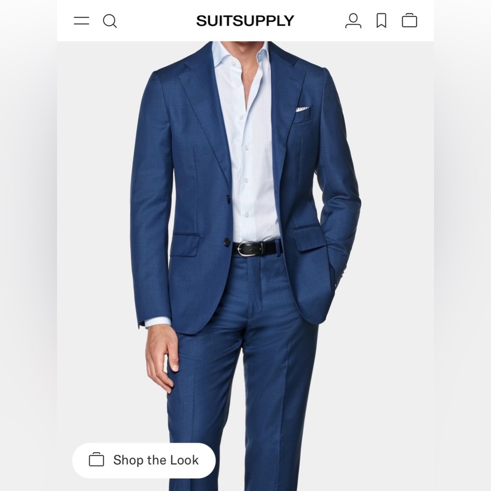 SuitSupply Men’s Blue Suit 38
